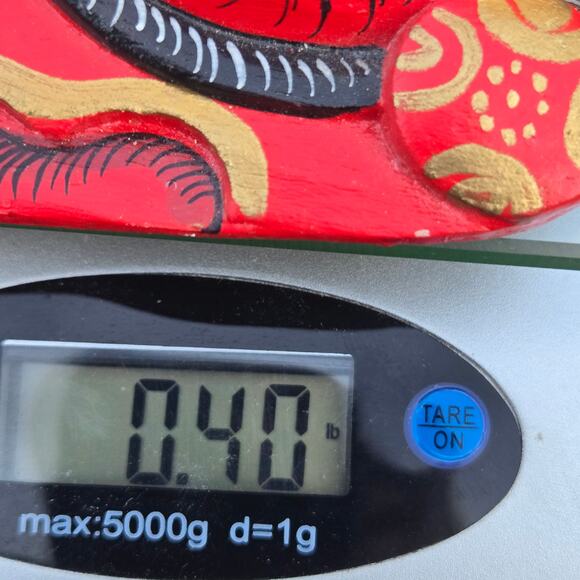 Vintage Indonesian Bali Rangda Hand Carved Wooden Mask Mythology Wall Art - Picture 16 of 16